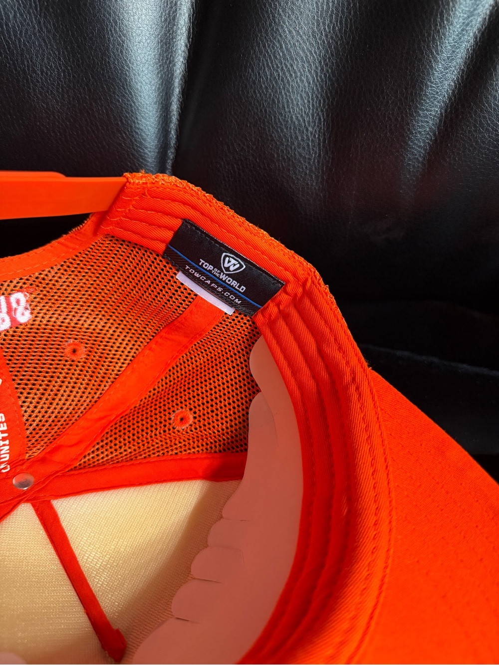 Clemson Tigers Top of the World Trucker Hat Orange/ White Snapback Paw Logo Cap - Picture 2 of 4